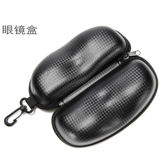 
Budi high-end brand sunglasses box pu black compressive zipper box fashion leather eva mirror box custom logo black 100 sunglasses box