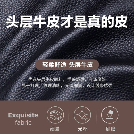 歌洛兹德【真头层牛皮】单肩包新款时尚百搭斜挎包女包贝壳包小包手提包 黑色