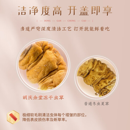 胡庆余堂冬虫夏草礼盒 地号32#高品质西藏产冻干虫草 送父母长辈节日礼物 20克礼盒32#【升级款】