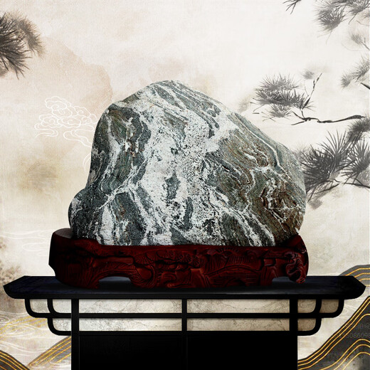 【真实实物拍摄】泰山石敢当原石镇宅内靠山石头20-70cm奇石摆件 R1047-长29高31厚10cm
