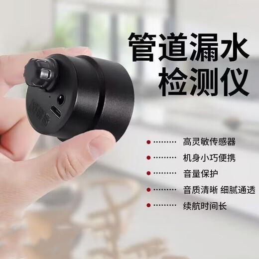 Cast-solid water leakage detector, partition wall ear detector, wall listening device, precise positioning instrument for detecting water leakage, listening device