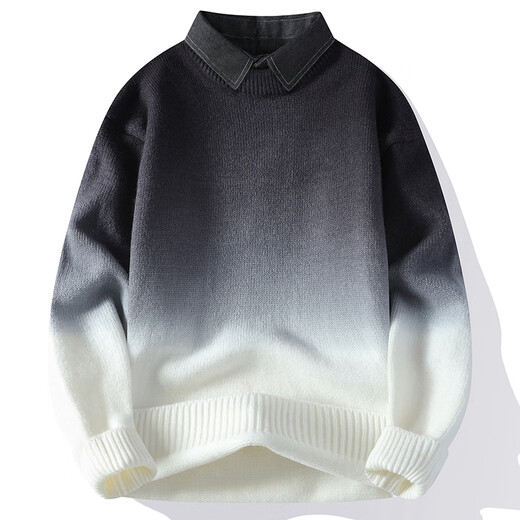 Ley Cool Autumn and Winter Casual Sweater Men Sweater Hombres engrosado Base de ropa interior Camisa de la base de ropa interior 9756 gris 2xl