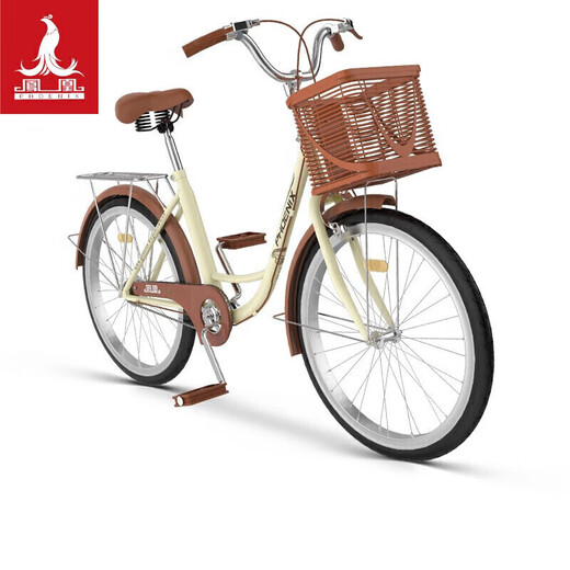 Phoenix (Phoenix) bicycle adult unisex universal urban commuter bicycle female ballet 24 inches beige