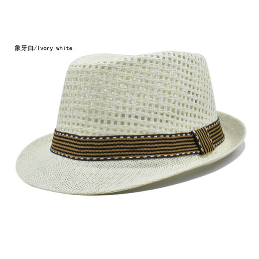 Handwerksherrscher Sommerhut für ältere Menschen Herren Top Hut Papa Sommer Mesh Sun Protection Strohhut Old Man Opa Cooler Hut Black Hut 58 cm