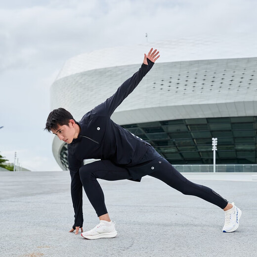 Jordan QIAODAN long-sleeved men's T-shirt strong wind blowing breathable quick-drying marathon sports T-shirt top