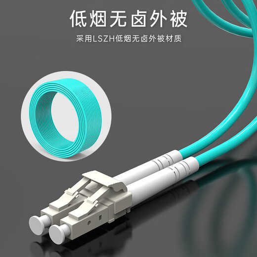 泰盟（TIMON）万兆多模光纤跳线 LC-LC双芯OM3收发器光模块尾纤 低烟无卤机房入户光纤线3米TM-G10GMM-2LCLC3M