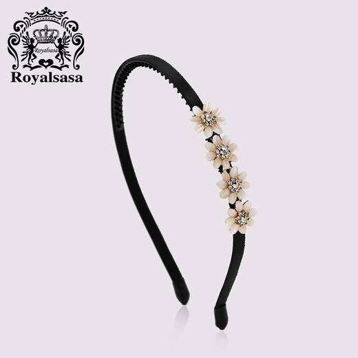 Royal Salsa Korean hairband hair accessories hairband face wash headband imitation crystal hairpin bangs press hairpin clip head jewelry gold