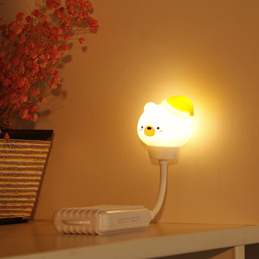 创意LED小夜灯USB直插灯插电夜灯卧室床头氛围照明灯教师节送老师男女朋随伴手礼生日小礼物公司礼品 USB小兔灯