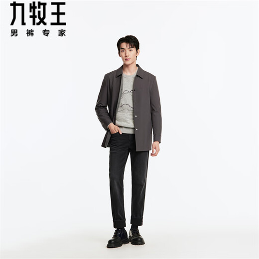 Jiumuwang Clean Nylon Men's Parker 24 Years Comfortable Wear-Resistant Easy-Care Casual Men's Jacket Shopping Mall Same Style Khaki+Slim Version+JP1C-40227 L 175/96A(50)