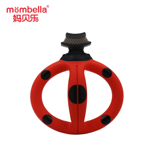 Mabeile baby ladybug U-shaped cleaning teether and molar gum baby chewing gum gum silicone can be boiled ladybug U-shaped teether 1 pack + anti-falling chain + storage box
