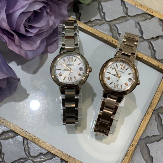 西铁城（CITIZEN）XC系列光能电波美丽气质女表 ES9435-51A