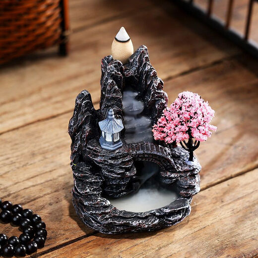 Mewai (incense burner) reverse flow incense tower incense creative ornaments aromatherapy household reverse flow incense grains toilet deodorizing incense 55 grains + landscape osmanthus