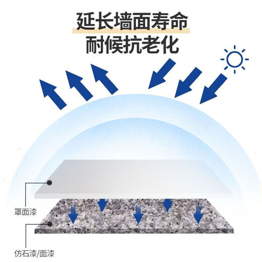 立邦QA691罩面漆内外墙罩面光油防尘耐污仿石漆水包沙亮面墙面漆QA691 QA691(白色)-18L