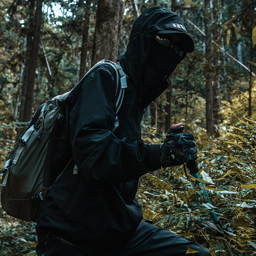 RVVR24 Black Warrior Third Generation Jacket Luya Fishing Suit Windproof and Rainproof Warm Rock Fishing Suit 24 Challenger Jacket-Black 2XL