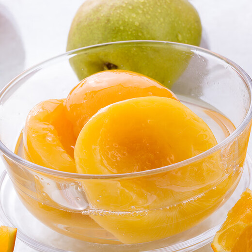 True Heart Yellow Peach Hawthorn Mixed Sugar Fruit Canned 880g Glass Bottle Family Casual Snacks Mother's Day Gift [Hot Sale] Yellow Peach + Hawthorn 880g/can