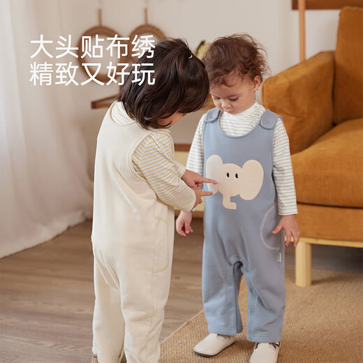 babylove宝宝背带裤春秋外穿连体裤超萌可爱休闲长裤洋气婴儿裤子