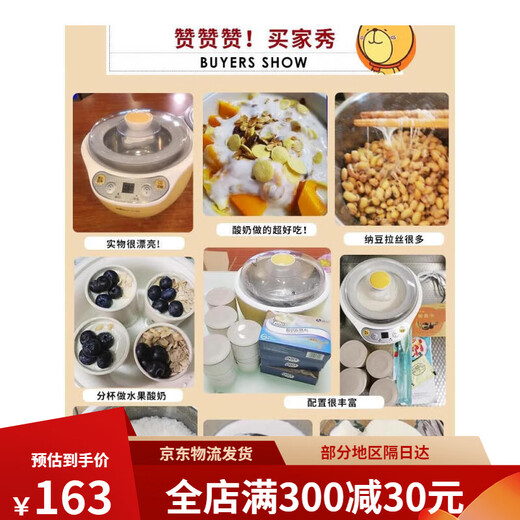 酸奶机家用小型全自动智能多功能一体机自制纳豆机米酒发酵机 浅蓝色