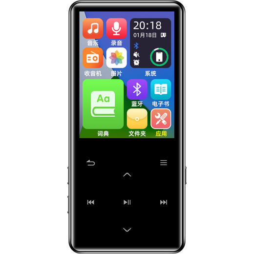 Newman A22 128G mp3/mp4 Bluetooth lossless player 2.4-inch junior high school student walkman Bluetooth 5.3 audio and video external e-book touch black