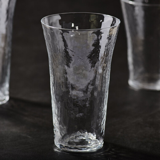 
Cocoa House imported from Japan Toyo Sasaki Hammer Pattern Handmade Glass Beer Juice Drink Cup Japanese Transparent Tea Cup 15902 Wide Mouth Wine Glass 340ml 1