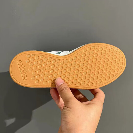 阿迪达斯 （adidas）情侣板鞋男鞋女鞋春季新款Grand Court复古休闲鞋学生低帮运动鞋 IH6187绿色 36