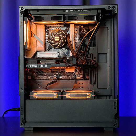 Gigabyte i7 12700KF/14700KF/RTX5060/5070/Ti graphics card live e-sports assembly computer host complete machine Delta mobile gaming desktop 5 14700KF丨RTX5060