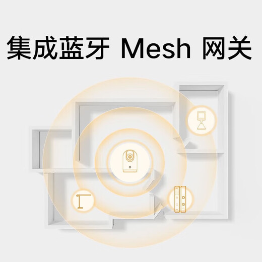 小米智能摄像机云台3Pro 监控摄像头家用室内 500万像素 超微光全彩 AI人形侦测人形追踪360度全景云台