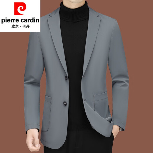 Pier Cardin Casual Suit Men 2025 Nouveau costume pour hommes Single d'âge moyen printemps et manteau d'automne Slim Dad Top 大类 ZJ9889 190 / 3XL
