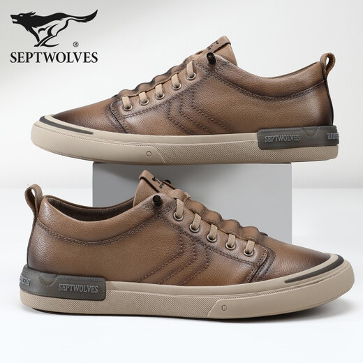 Sept Wolves Chaussures masculines Nouvelles chaussures en cuir véritable