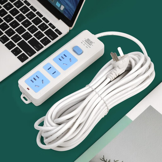 纯铜插座板插排带线排插长米拖线板接线板家用多孔插板长线插线板 单排 : 3位插座【12孔】总开关 加粗【2.8米】线