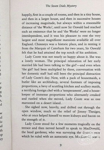 阿加莎系列 七钟面之谜 英文原版 The Seven Dials Mystery Agatha Christie