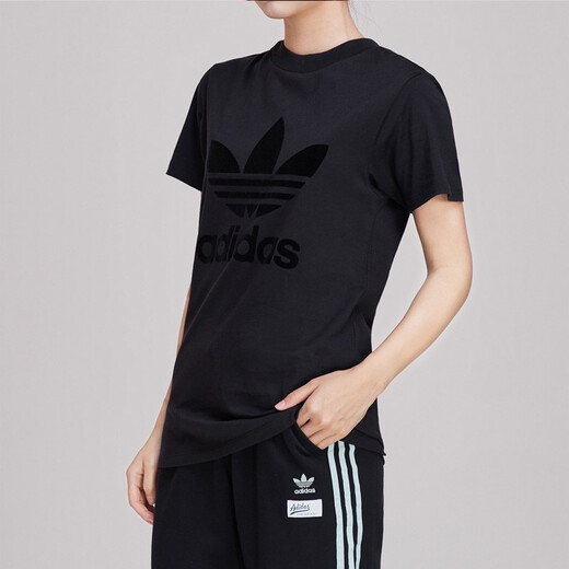
Adidas Clover Women's Cloth New Sportswear Breathable Half-Sleeve Short-Sleeve T-Shirt DW3892 DU9856 L 38