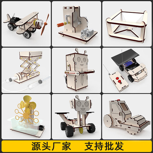 First Prize Science and Technology Small Production Children's Innovative Small Inventions Junior High School Physics DIY Material Science Small Handmade Works X14 Solar Remote Control Car 2 Batteries