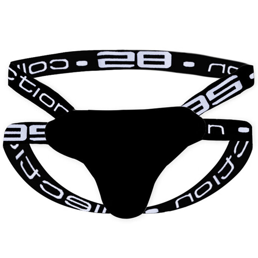 Gorgeous sexy underwear men passion free thong sexy beltless big bag hollow hip reveal gay trendy underwear sm gay adult sex products black M