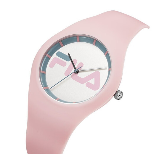Fila regarde Silicone Strap Femelle Regarder l'étudiant de la mode Male Male Regarder Personnalité Quartz Gift Birthday pour petit ami Girlfriend 671 [Pink] FLL38-671-004