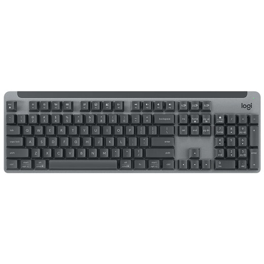 罗技（Logitech）K865机械键盘 无线键盘 104键全尺寸键盘 商务办公多设备长待机游戏电竞键盘（K845升级款） 石墨黑