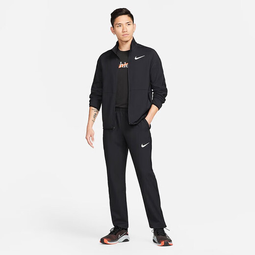 
Nike (NIKE) men's sweatpants summer straight woven casual pants fashionable and versatile DM6627-010 black 2XL