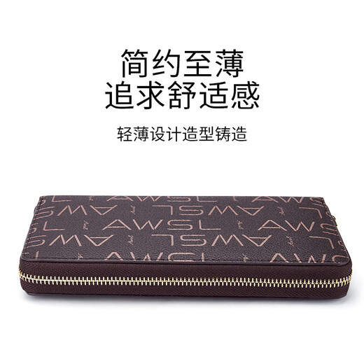FXS卡包女士银行卡证件包多卡位大容量多功能时尚印花潮流轻薄百搭款 黑色