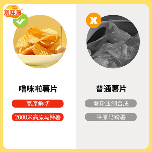 噜咪啦薯片50g*15袋(番茄味 +黄瓜味+烤翅味+海苔味)
