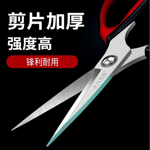 十八子作 厨房剪刀 剪骨头专用食物剪不锈钢多功能强力鸡骨剪杀鱼 家用超强厨房剪【大号】