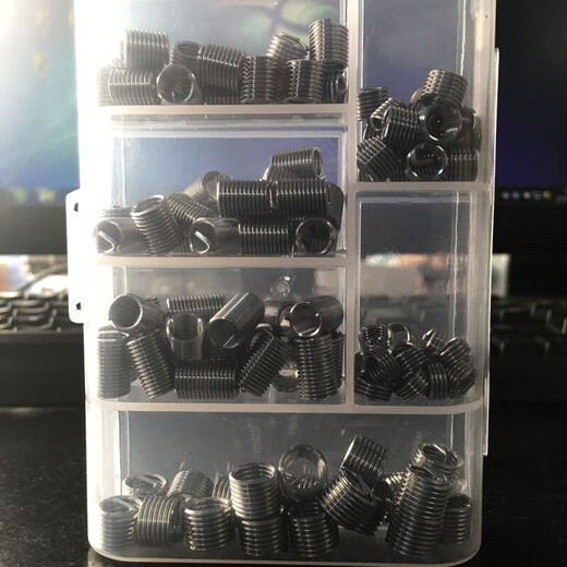 Customized wire screw sleeve combination boxed thread repair repair wire sleeve dental braces thread protective sleeve M6M8M10M M3-M12 142 screw sleeve tool box