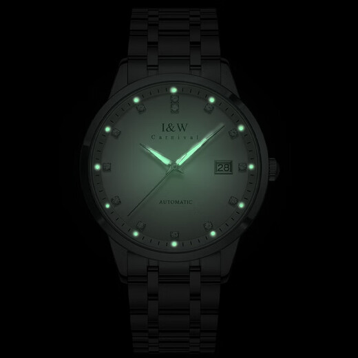 Швейцарский бренд Aiwochi IW Watch Мужчины и женские механические часы Полностью автоматическое импортное движение Водонепроницаемое светящаяся пара наблюдает за парой [импортированное движение] 683 пары белая - бесплатная гравировка