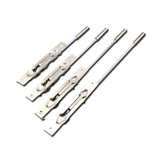 SMVP304 stainless steel anti-theft double door concealed latch wooden door heaven and earth latch lock channel fire door latch 12 inches 15 pcs