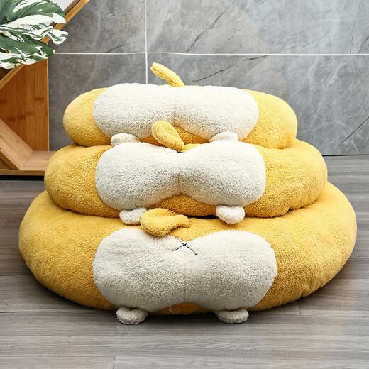 
Corgi styling nest in winter warm nest cat kennel dog kennel pet kennel cat dog pet sleeping pad mat pet supplies M-60*50*15CM-695g
