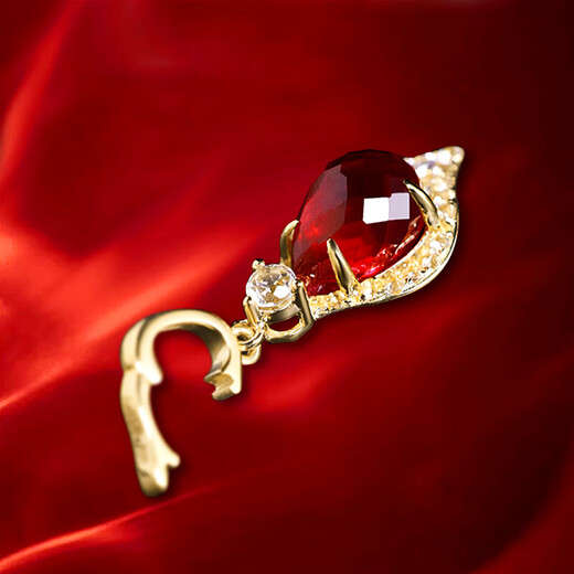 Haikai Necklace Women's Ruby Necklace Luxury Jewelry Valentine's Day Birthday Gift for Wife or Girlfriend Pigeon Blood Ruby Necklace