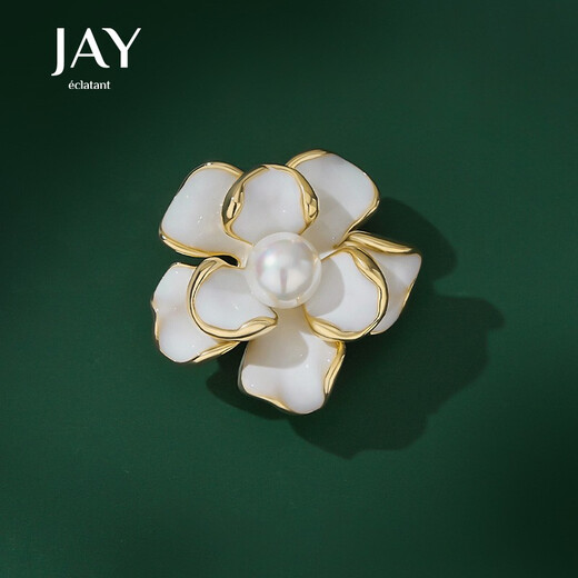 Jay camellia anti-exposure brooch, high-end female corsage, birthday gift for mother, mother-in-law and elders