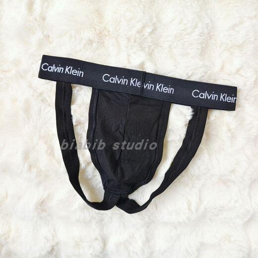 CKCALVINKLEIN men's fun and sexy stretch cotton breathable double thong underwear set for sale 6782 black 1 pair set for sale without tag packaging US size S170cm suitable for waist circumference 71-76cm