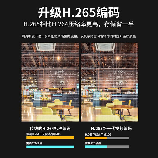 Seetong solution monitoring kit 4 million wired POE powered HD night vision home outdoor waterproof camera store commercial mobile phone remote 9-way set (4 million poe full color dual light) without hard drive (need to bring your own hard drive) 4 million pixels 4mm focal length