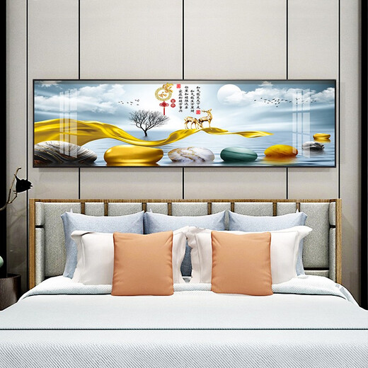 MO Peinture Lulin moderne Décoration de chambre à coucher simple moderne peinture chaude romantique peinture hôtel hôtel b & b chambre peinture peinture de fond peinture mur