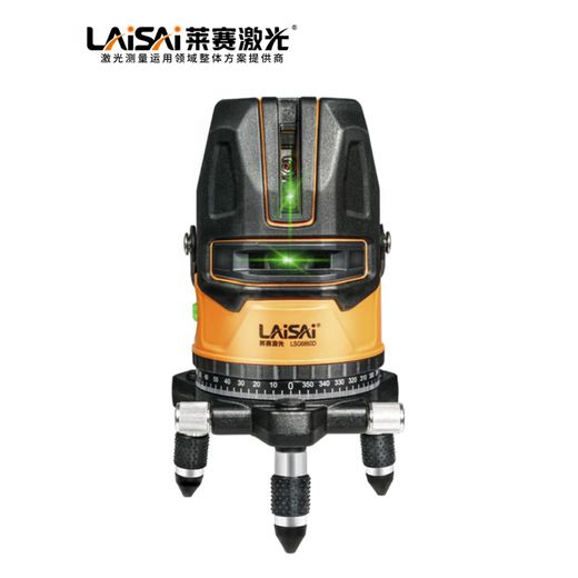 LAiSAi莱赛5线水平仪6860D高精度强光625细线686红外线激光绿光标线仪 6860D绿光五线   标配