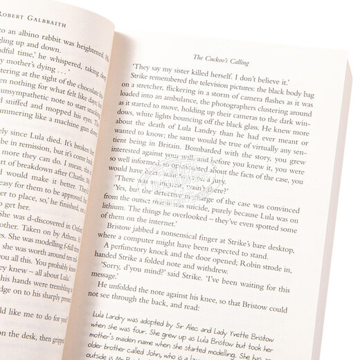 神探斯特莱克1 布谷鸟的呼唤 英文原版 The Cuckoo s Calling Cormoran Strike Robert Galbraith JK 罗琳 Rowling